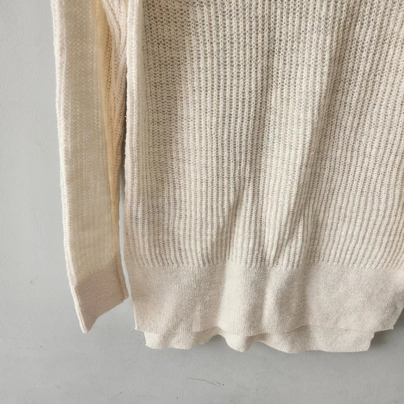 Lou & Grey Off White Knit Tunic Sweater Medium - Picture 4 of 8